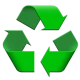 Ícone circular de reciclagem